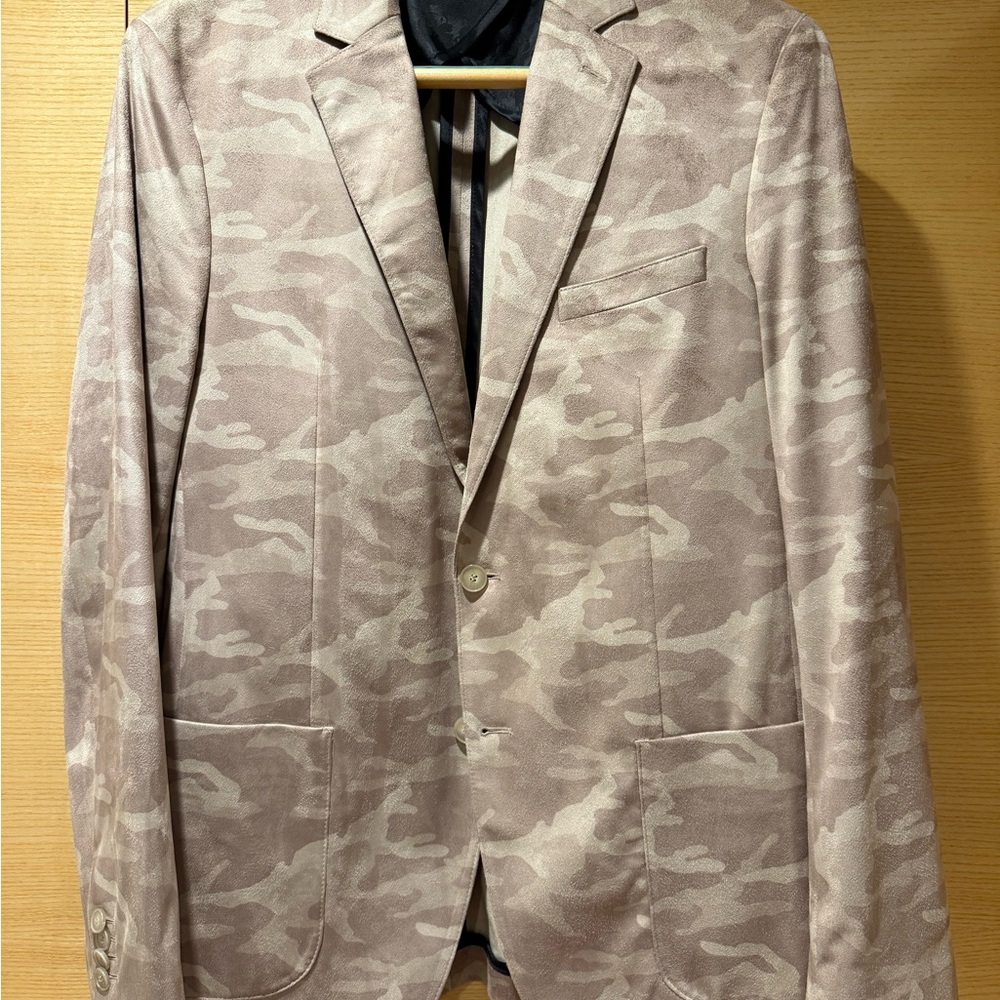 Karl Lagerfeld Beige Camouflage Jacket